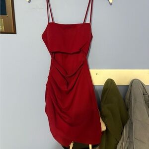 Windsor Strappy Red Mini Dress